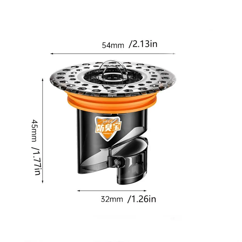 Floor Drain Core Shower Floor Strainer Cover Toilet Sewer Anti-Odor No Smell Bathroom Toilet Sewer Shower Drain Plug