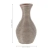 Woven Flower Tall Decorative Containers European Woven Plastic Vase Style Beige Braided Plastic Lasting 3