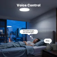 MOES Tuya ZigBee Smart Ceiling LED Light Ambient Lamp Color Temp Tunable RGB Dimming App VoiceControl Work with Alexa GoogleHome 5