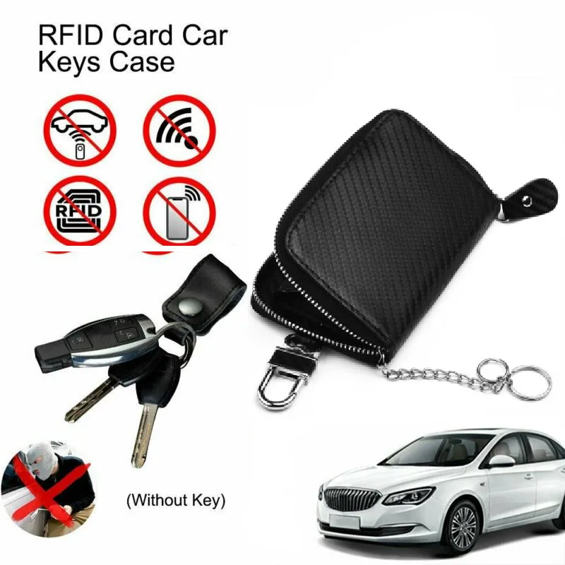 Hot Sale Car Key Signal Blocker Case Faraday Cage Fob Pouch Keyless Rfid Blocking Bag Cheap Auto Part Accessories