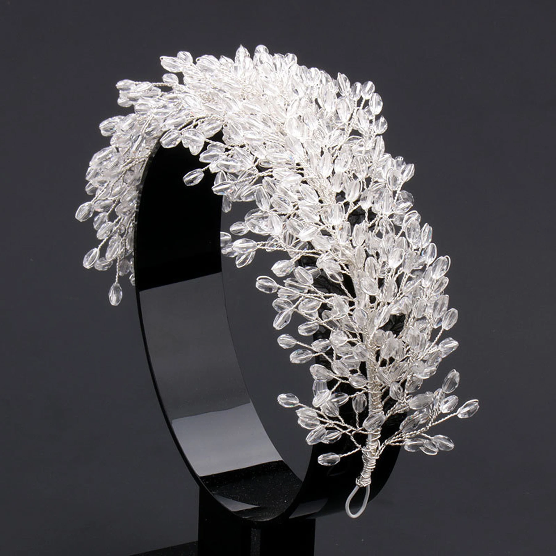 

Luxury Handmade Full Crystal Beaded Bride Headband Hair Accessories for Women European Hairband Wedding Accessories Head Jewelry