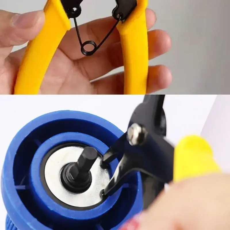 Circlip Pliers 2 in 1 Internal and External Dual Purpose Pliers External Spring Pliers Large Retaining Ring Removal Tool 1pcs image 5