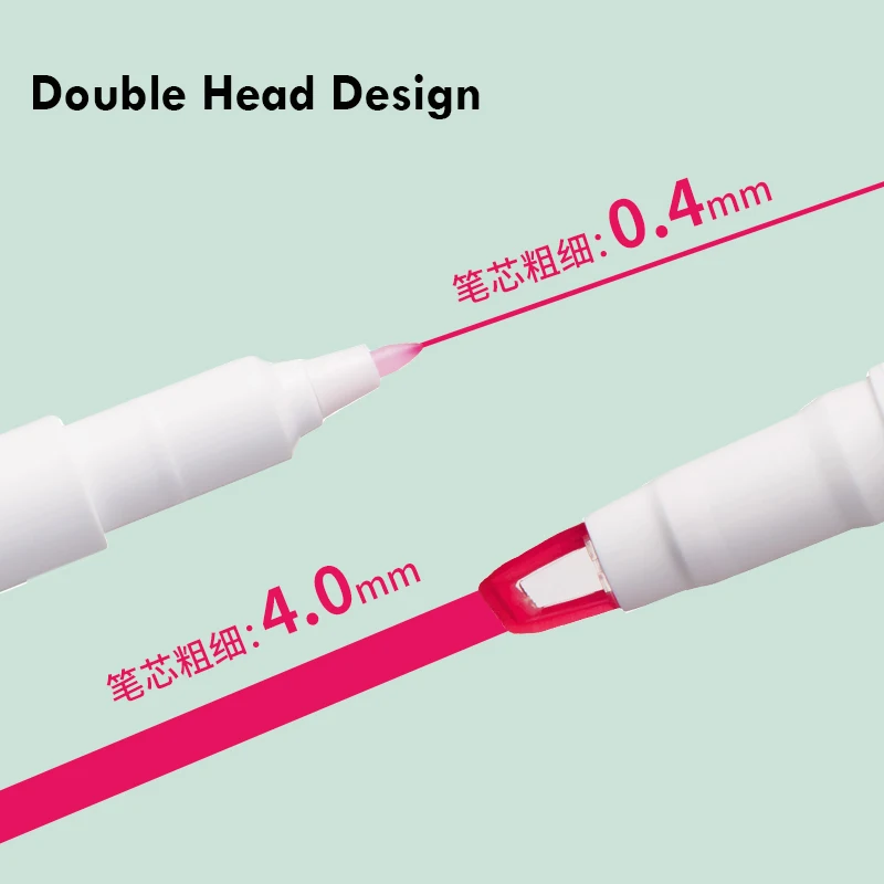 5pcs Uni Markings Highlighter Pen Set Visual Window Double Head Mark Cute Japanese Stationery Arts Tools Back to School Supplies 4