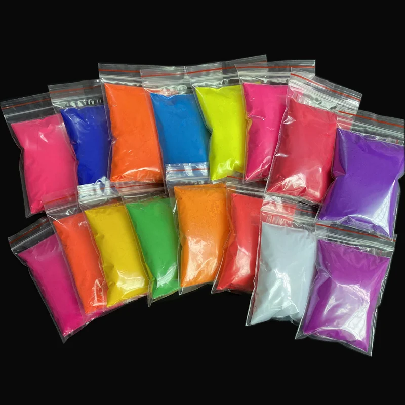 Neon Phosphor Fluorescent Pigment Powder for Nails and Crafts - 20g Bag