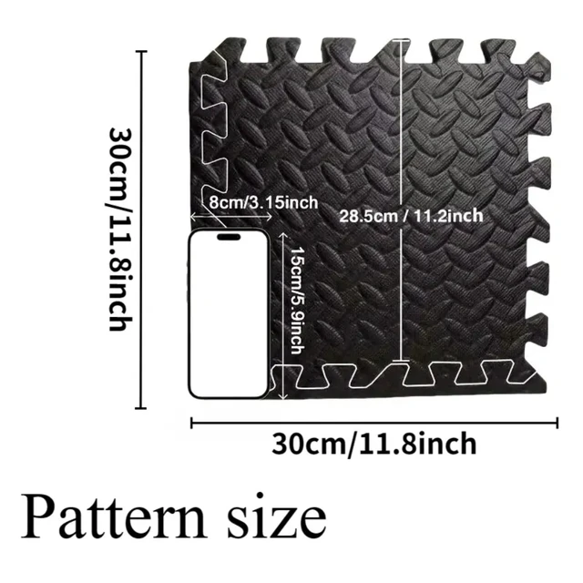 16 Piece Fitness Yoga Mat Soft EVA Foam Puzzle Mat Non Slip Interlocking Gym Mat Protective Mat for Fitness Equipment 4