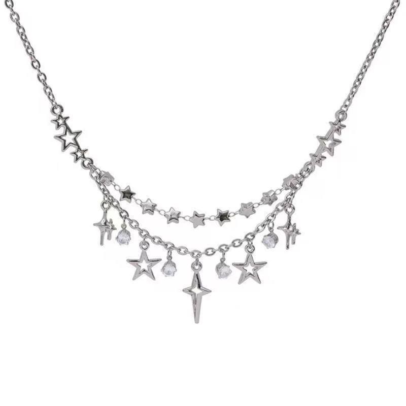 

Star Tassels Pendant Necklace Sweet Cool Clavicle Chain Necklace Jewelry DropShip