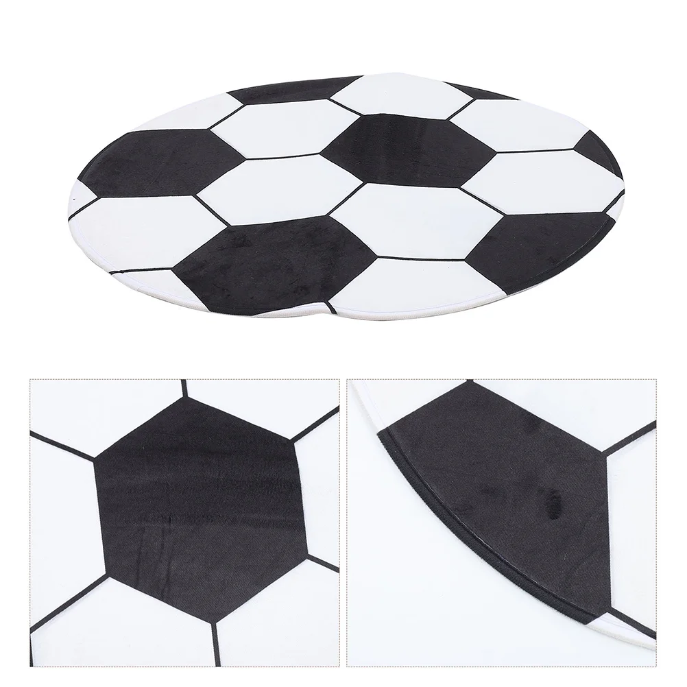 

Football Field Rug Round Carpet Floor Mats Door Indoor Chair for Rolling Chairs Sports