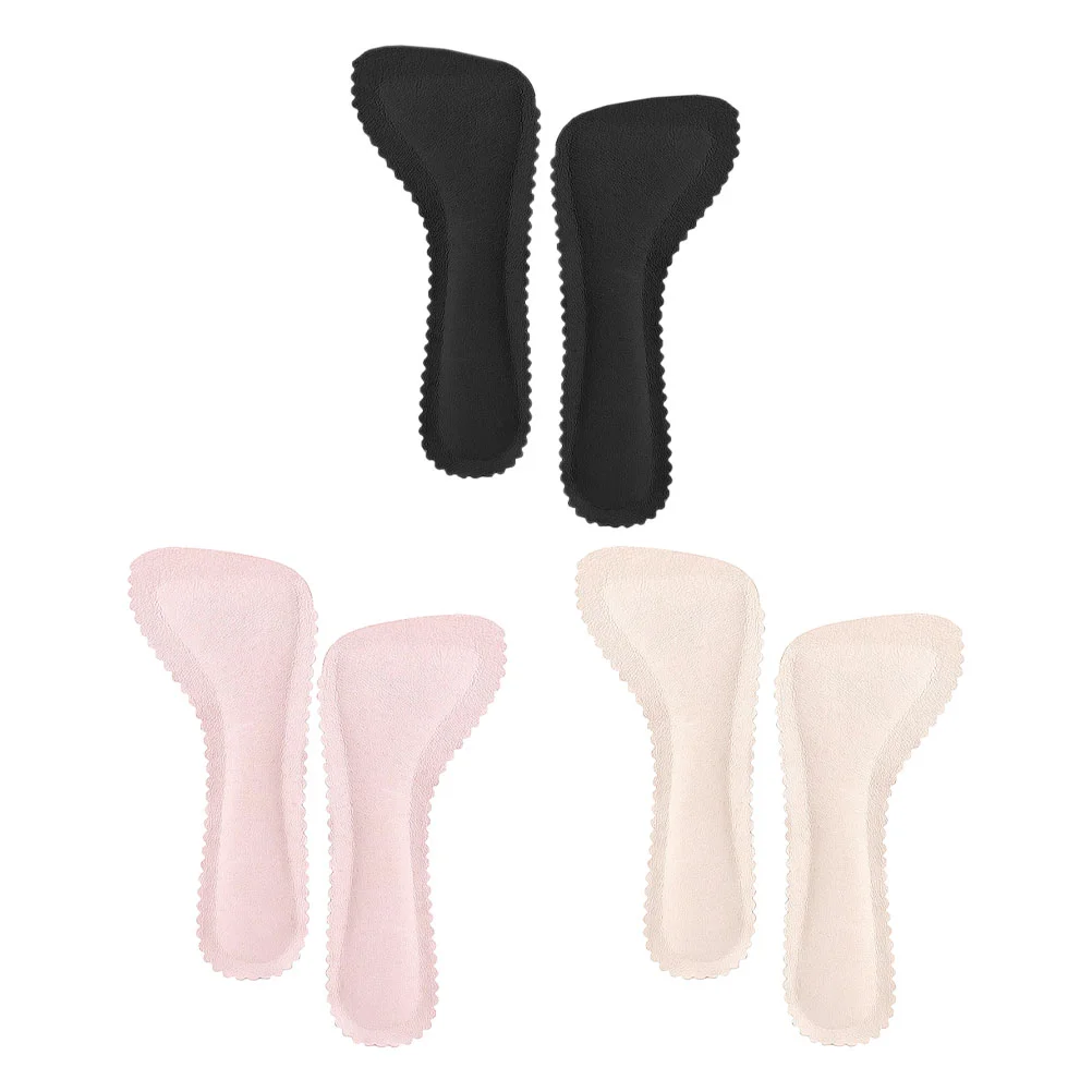 

3 Pairs Shoe Inserts Sandals Pad Adhesive Insoles Seven Point Woman Shoes Protective High Heel Inserts Pads Miss