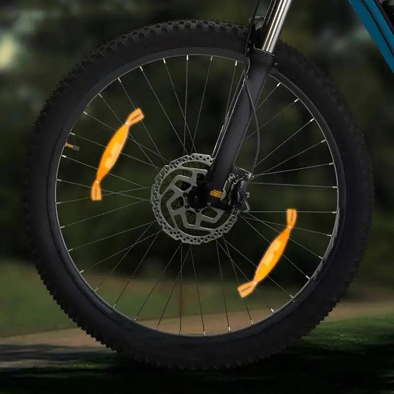 Bicycle Wheel Spokes Reflective Sticker Tube Warning Safety Light Bicycles Decor DIYs Cycling Reflector Reflective Safety Kit