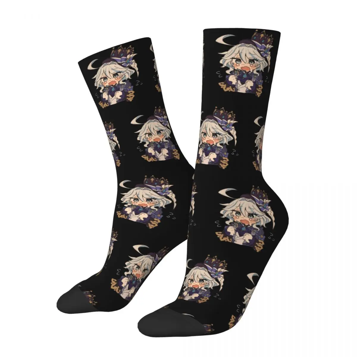 

Men Women Genshin Impact Furina Game Fans Lover Socks Warm Fashion Socks Harajuku Merch Middle Tube Socks Best Gift Idea