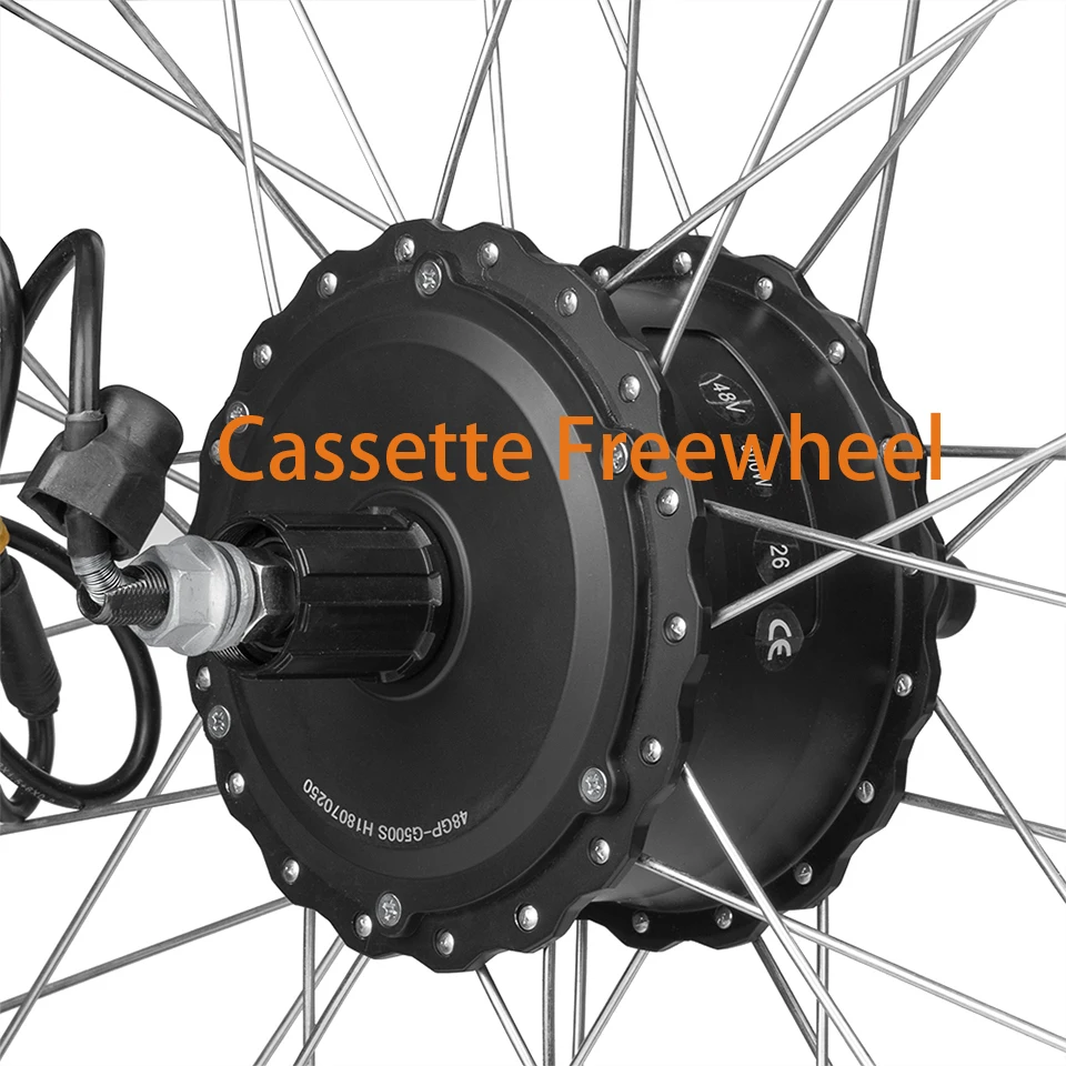 팻 전기 자전거 36V 48V 500W 750W 전기 팻 타이어 스노우 바이크 앞뒤 휠 허브 모터 4.0 타이어 20인치 24인치 26인치