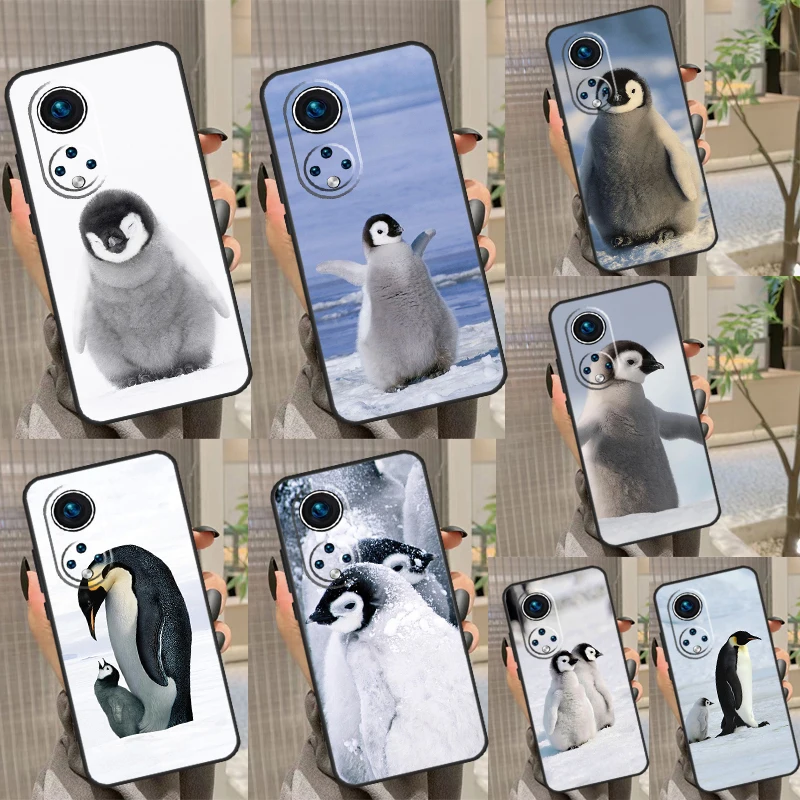Penguin Snow Arctic Custodia Per Animali Carini Per Honor 90 Lite 70 50 X9A X8A X7A X6A X7 X8 X9 9X 8X Magic 5 Pro Magic 5 Lite Cover