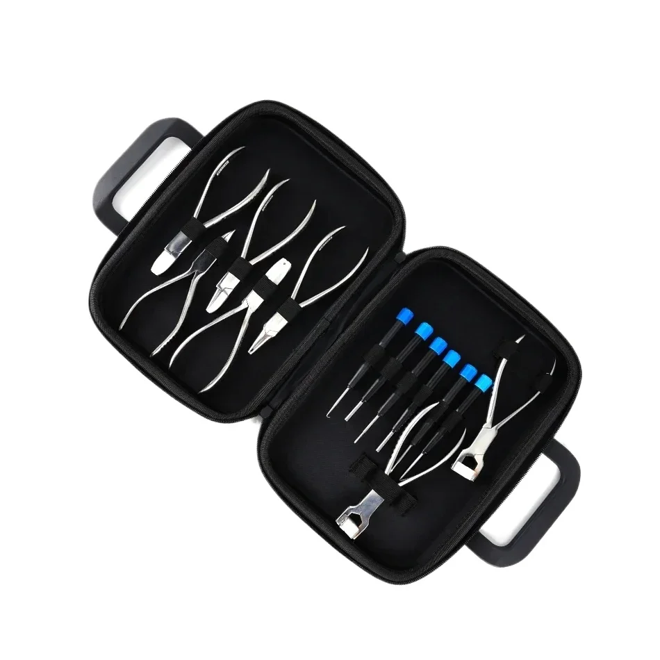 7pcs Eyeglasses Pliers and Screwdriver Set Stainless Steel Optic Eye Glasses Optician Eyeglasses Optical Pliers Tools Kit