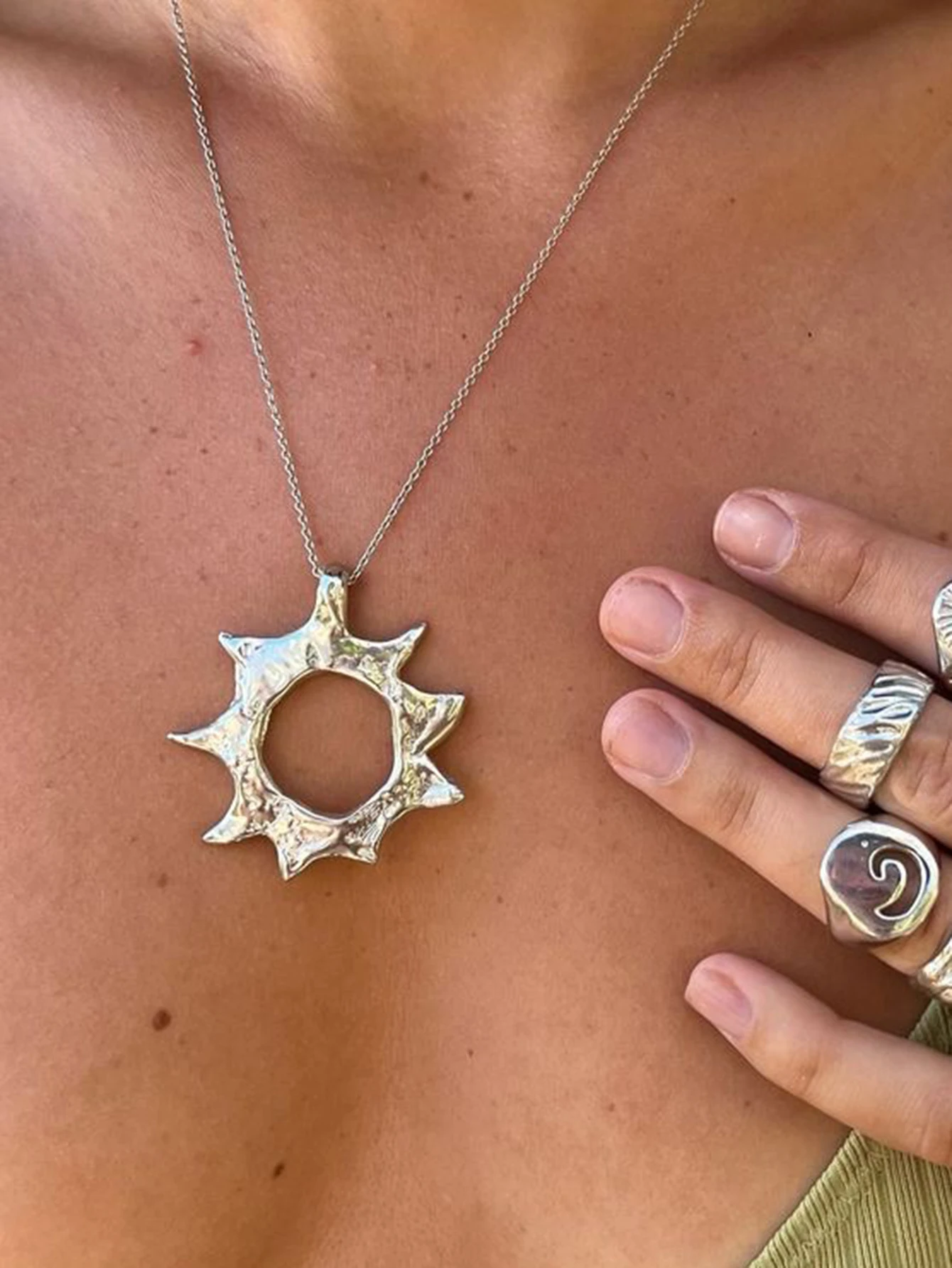 Bohemian Pendant Necklace Women Neck jewelry Autumn