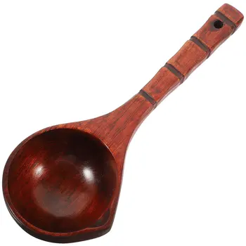 1Pcs Wooden Water Ladle Thickened Bailer for Sauna Room Garden Kitchen Home Use Multi-Purpose Long Handle Scoop Utensil 1
