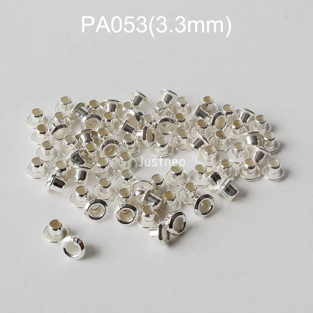 925 Sterling Silver Grommet Eyelet Rivet European Charms Silver Bulk Bead Grommets Cores Eyelets Jewelry Making Eyelet Grommet Ring Metal Eyelet Buttons Metal Rivet Stud