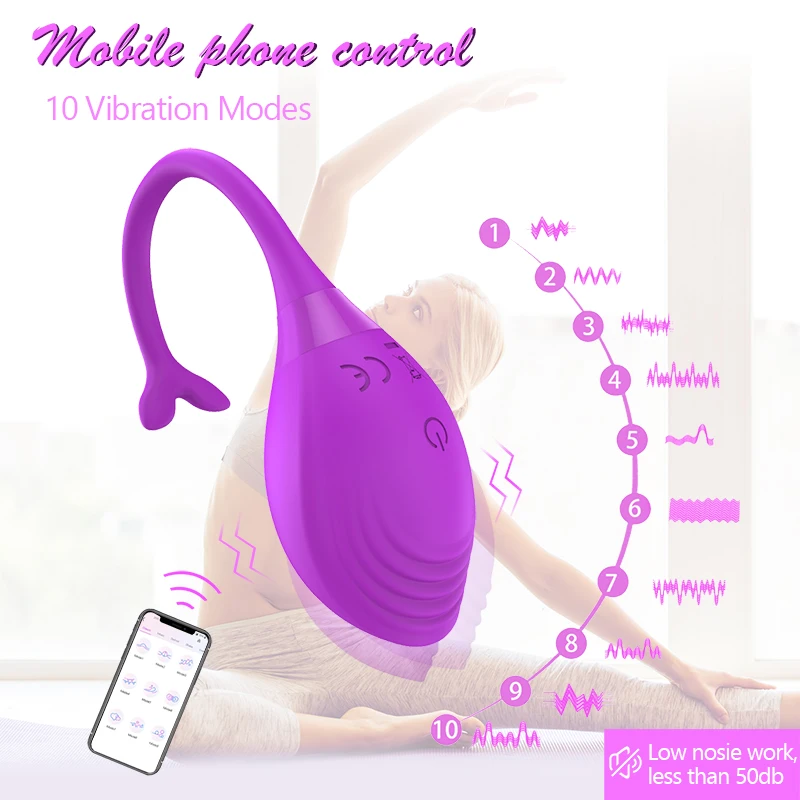 App Gesteuerter Kabelloser Vibrator Bluetooth Wearable Love Egg_voghion.com