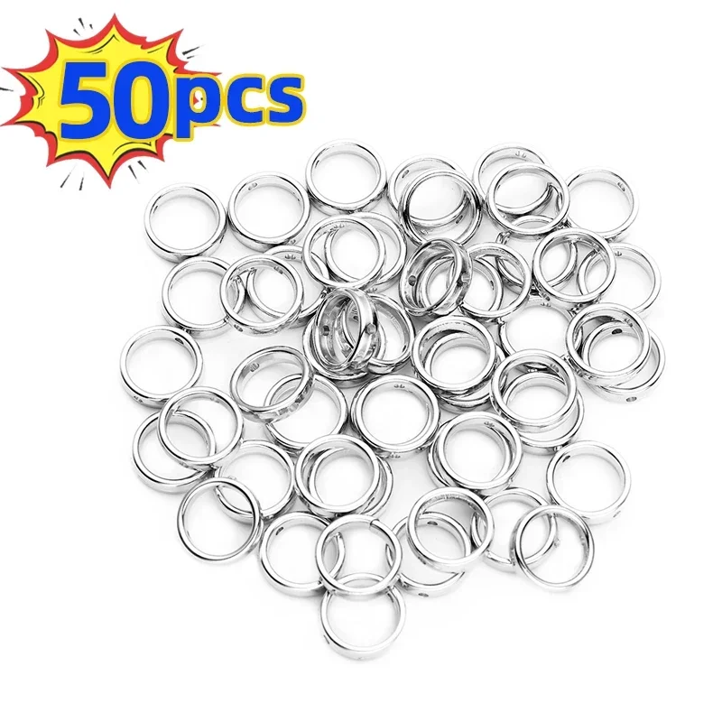 Lot De 50 Perles Intercalaires Rondelles 6 Mm En Laiton Bronze