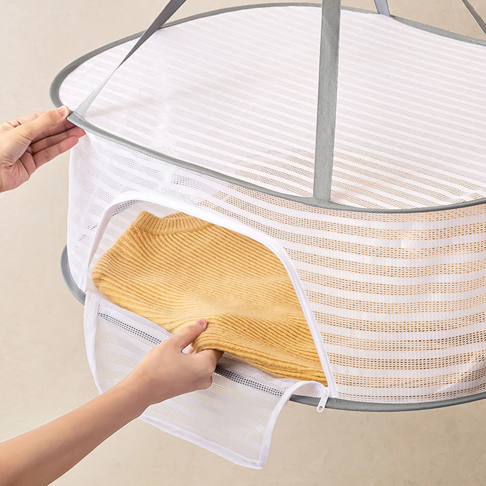 70cm Drying Net 3layer Hanging Clothes Drying Nets for Fruit Herbs Foods Dryer Cage Breathable Storage Rack Cleaning Dry Tools 3