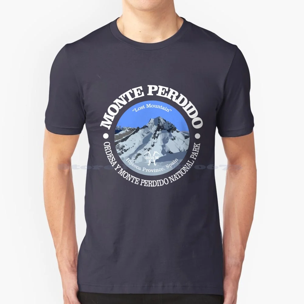 Футболка Monte LOST (P) из 100% хлопка, футболка Alpinist Huesca Mont perгэ, альпинизм в Испании, альпинизм