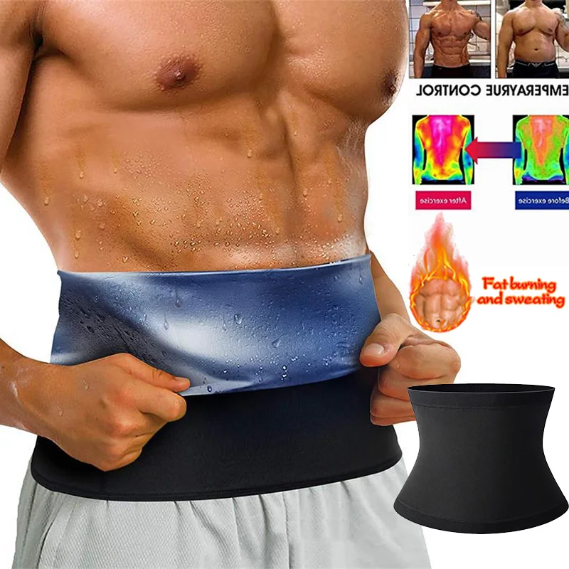 

Sauna Waist Trainer Belt Men Gym Fitness Cincher Belly Control Corset Sweat Fat Burning Women Body Shaper Weight Loss