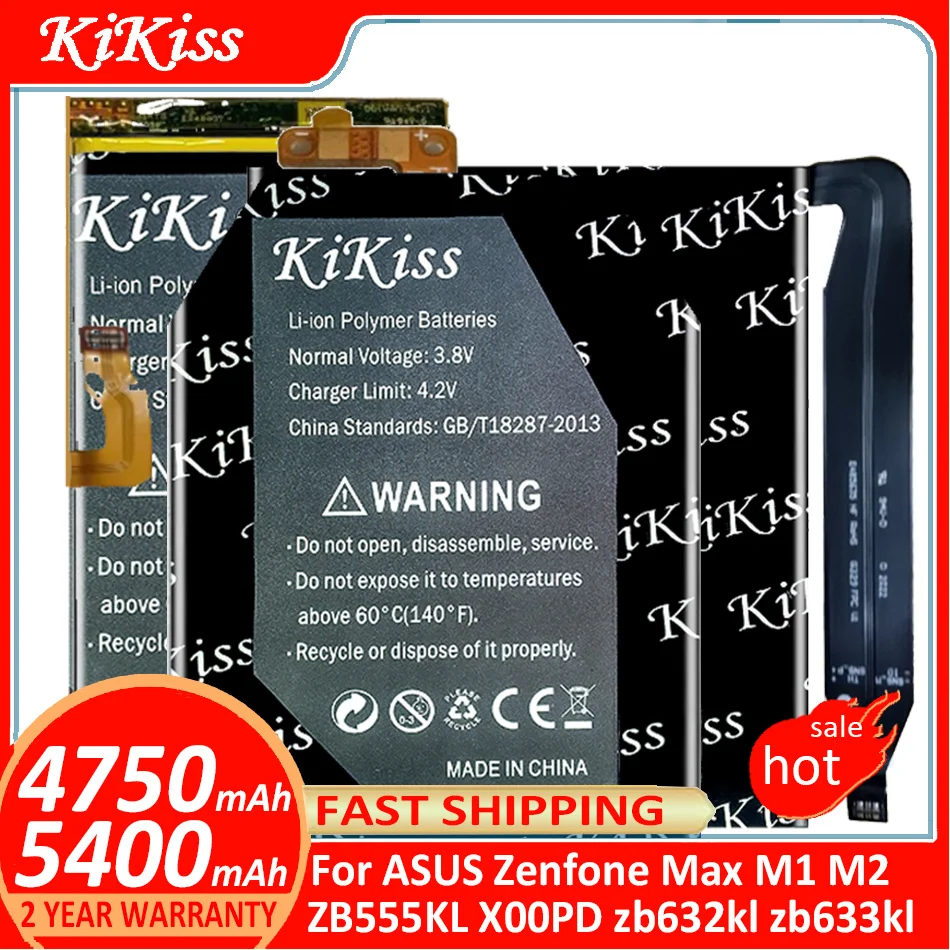 

KiKiss Battery C11P1707 C11P1805 For ASUS Zenfone Max M1 M 2 ZB555KL X00PD zb632kl zb633kl M2 Dual SIM Batteries + free tools