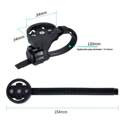Universal Bicycle Computer and Light Mount - Headlight and Bike Accessory Support Bracket (Speedometer Mount A)