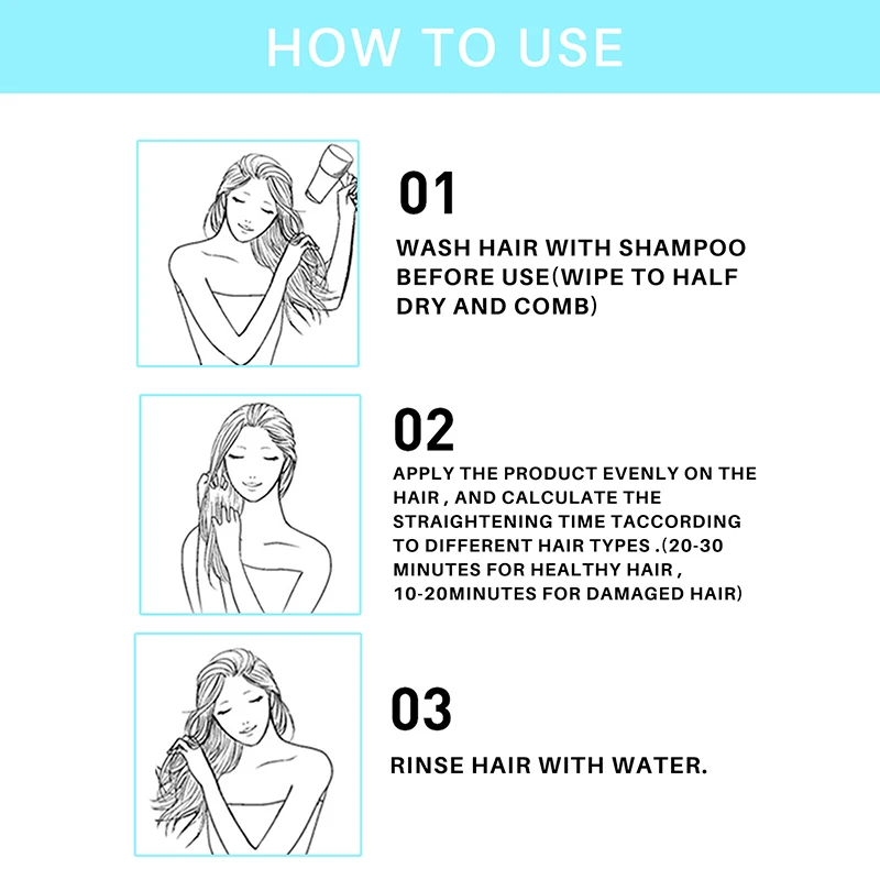 Hair Straight Cream Keratin Straight Hair Cream Smoothes Hair Smoothe Improve Quality Reduce Dryness Provides Permanent Straight Care