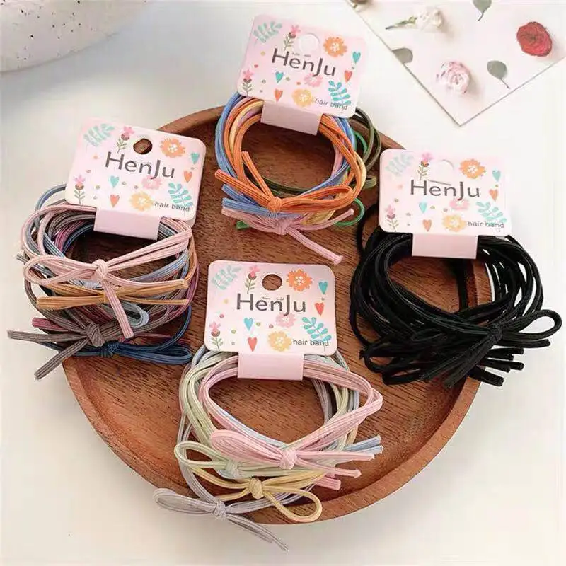 

6pcs/set Ins Hair Rope Girl Hair Band Headband Cute Simple Temperament Rubber Band Hair Ornaments Hair Accessories for Girls