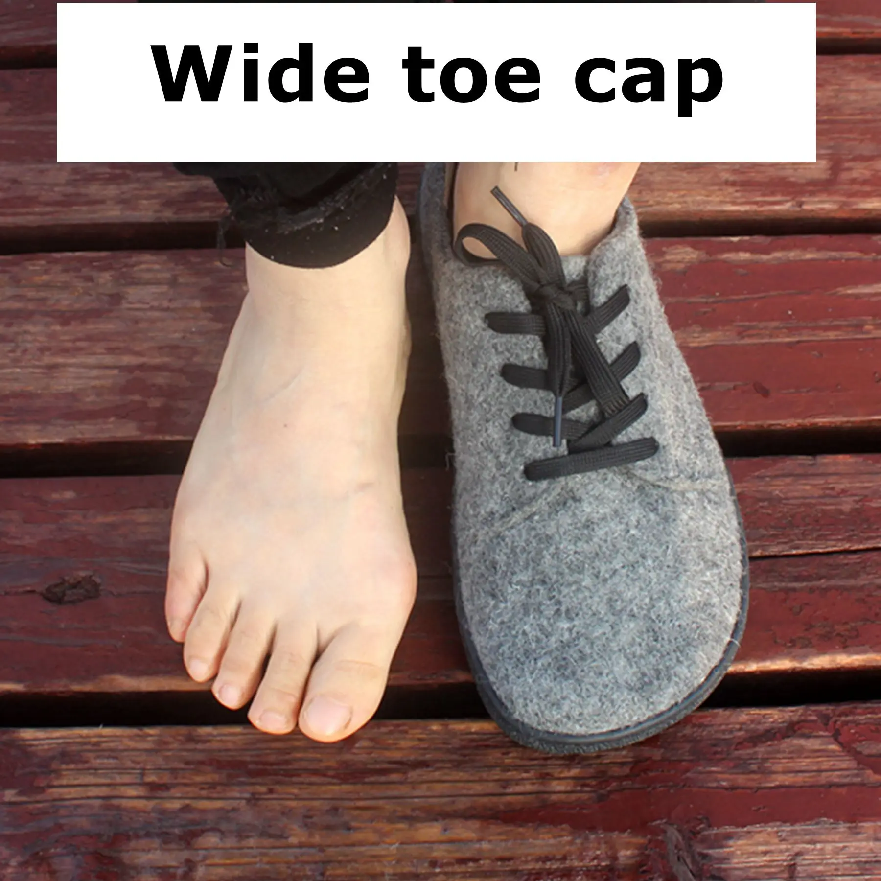 TONGLEPAO Spring Women's Wool felt Barefoot Sports Shoes Flat, Soft, Thin Sole, Scattered Wide Toe 2