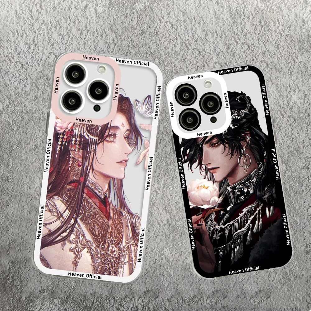 

Heaven Official's Blessing Phone Case For iPhone 15 14 13 12 Mini 11 Pro Max X XR XS 7 8 Plus Soft Silicone Transparent Cover