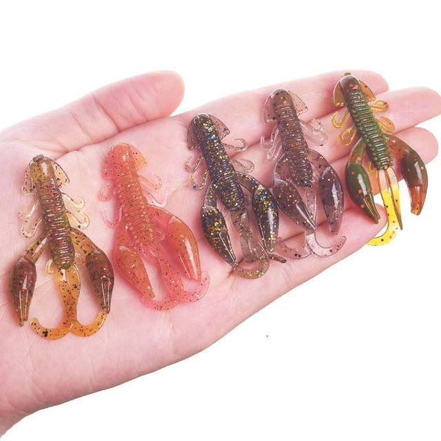 Crazy Lures 50mm/10pcs 40mm/20pcs Soft Lure Fishing Lures shrimp Lobster  Soft Plastic Lure Fishing Lures pesca fishing lure - AliExpress