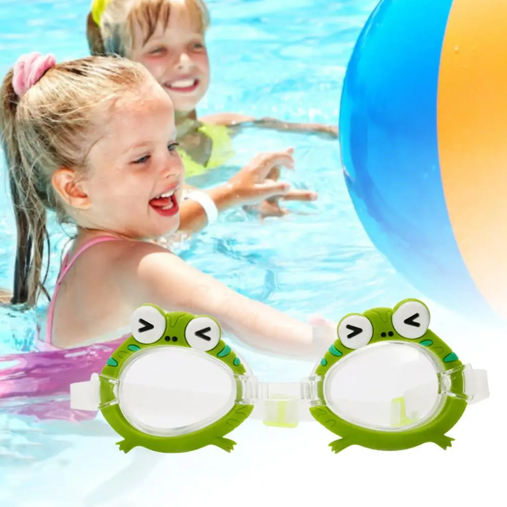 Surfing Goggles Ergonomic Diving Goggles Nose Clip Fashion Cartoon Monkey Frog Kids Swim Glasses Swim Eye Wear