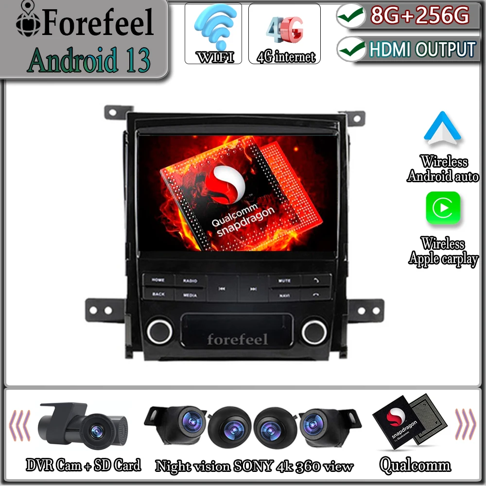 

Android 13 Qualcomm For Cadillac Escalade 2006 - 2010 2011 2012 2013 Multimedia Autoradio Navigation Car Radio GPS Touch Screen
