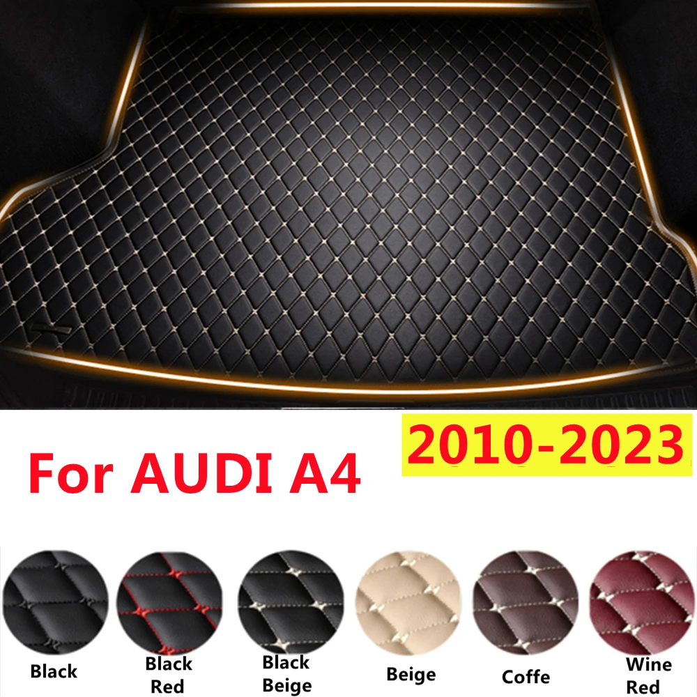 

SJ XPE кожа для любой погоды на заказ подходит для AUDI A4 2010-11-2012-2023 автомобильный коврик для багажника автомобильные аксессуары задняя крышка для грузового лайнера ковер