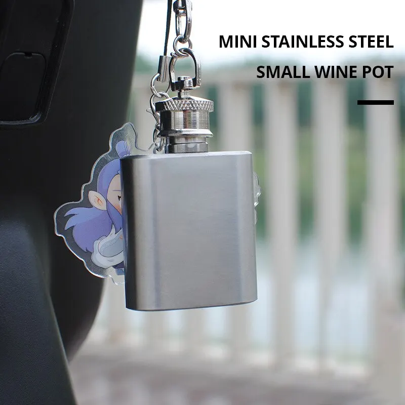 Wine Whisky Pot Tainless Steel Hip Flask Drinker Alcohol Bottle Portable Drinkware Flask 1PC 1oz glass bottle