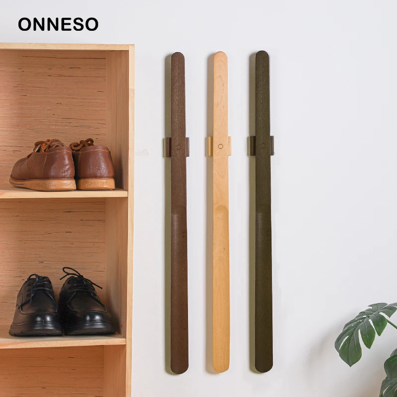 Beech long-handled magnetic shoehorn shoe horn put on shoes without bending over keep the heel from deforming