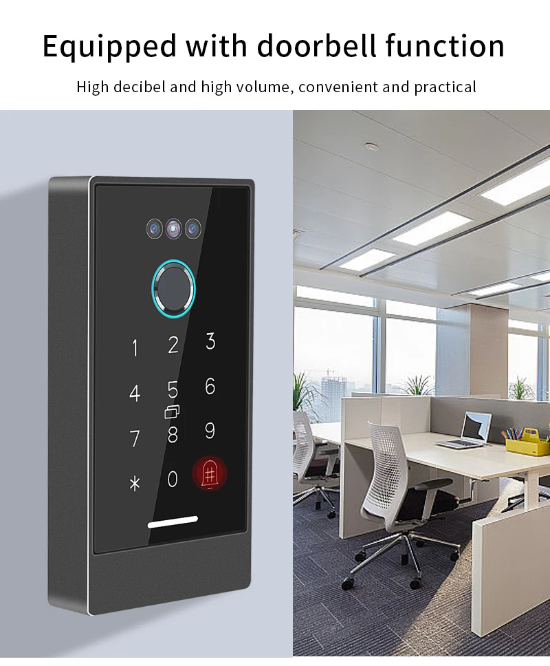 Ttlock Face Recognition Smart Lock Controller Facial Access Control Keypad Biome