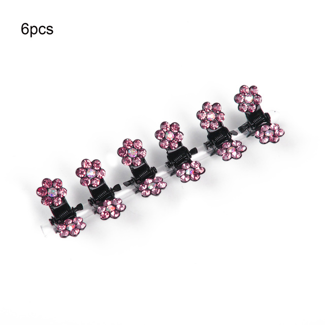 Crystal Rhinestone Flower Hair Claws Clamps Hairgrip Accessories Hairpins Hair Clips Jewelry for Women Bridal Kids Girl
