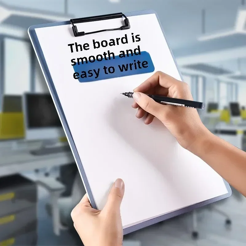 Nuovo cartella di file A4 appunti blocco note memo clip board doppie clip organizer scuola ufficio stazionario - immagine 6