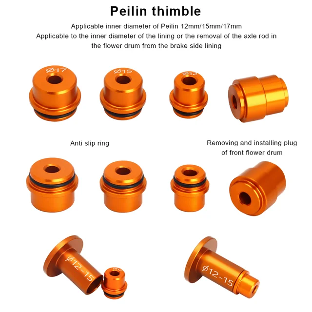 riderace 자전거 허브 베어링 설치 제거 도구 키트: 허브 베어링 작업을 위한 필수 도구