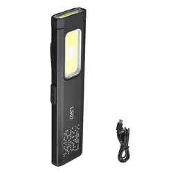 Compact USB Rechargeable Keychain Flashlight with Magnetic Base (A)