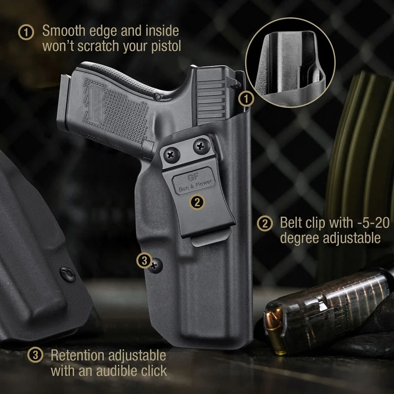 ホルスターはグロック 17/22/31 グロック 19 19x 23 32 45 (Gen1-5