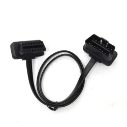 Flexible Flat Ribbon 16-Pin OBDII Extension Cable Connector (60cm Extension Cable)