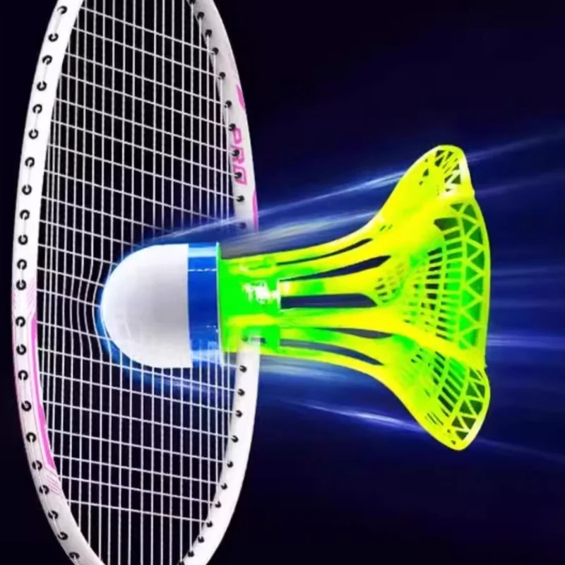 LED Badminton Shuttlecocks - Windproof - Dark