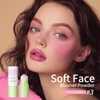 3 Colors Multi-Use Shimmer Soft Face Blusher Powder Tinted Solid Moisturizer Stick For Cheek & Eyes & Lips Korean Face Cosmetics 1