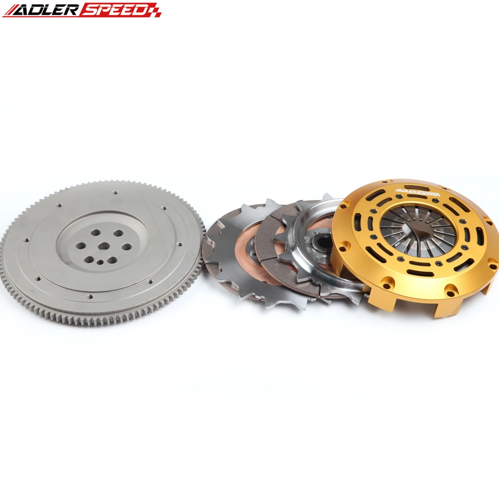 ADLERSPEED 레이싱 트윈 디스크 클러치 키트 (ECLIPSE TSi LASER RS 4G63 AWD 6볼트 표준 WT용)