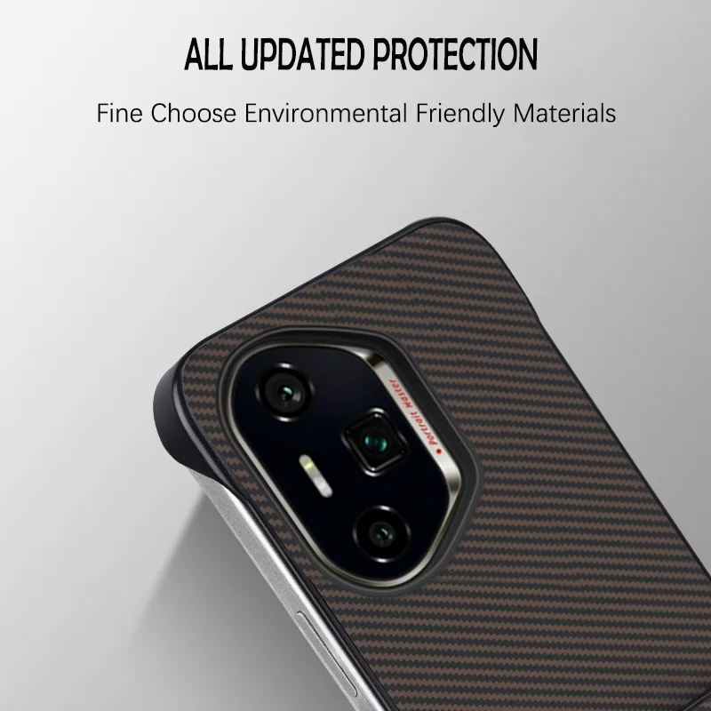 Luxury Carbon Fiber Hard Case - Sleek Boardless Phone Cover Coque