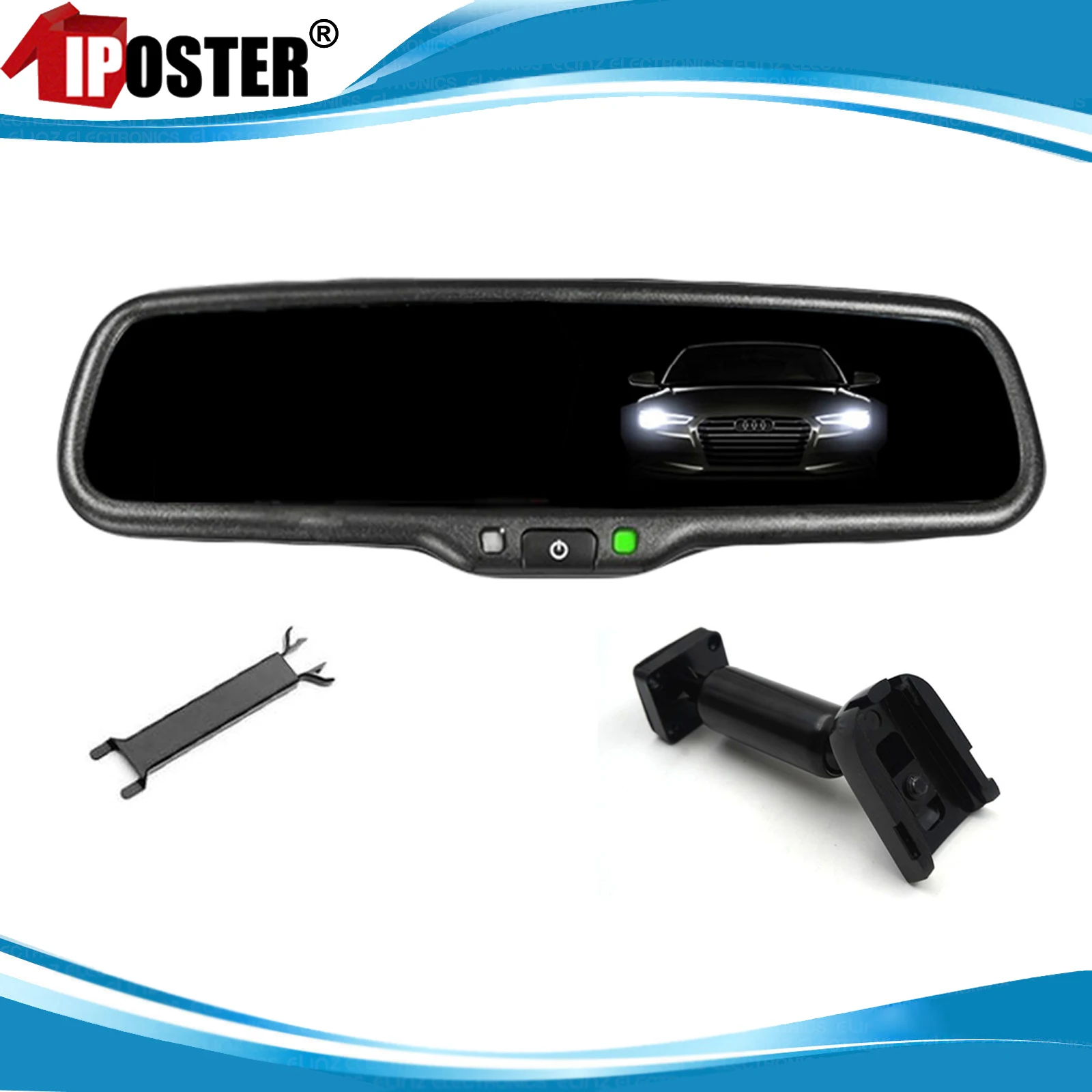 

iPoster Car Rear View Mirror For Hyundai Kia Renault Ford Toyota Electronics Auto Dimming Anti-glare No1 Bracket Car Accessories