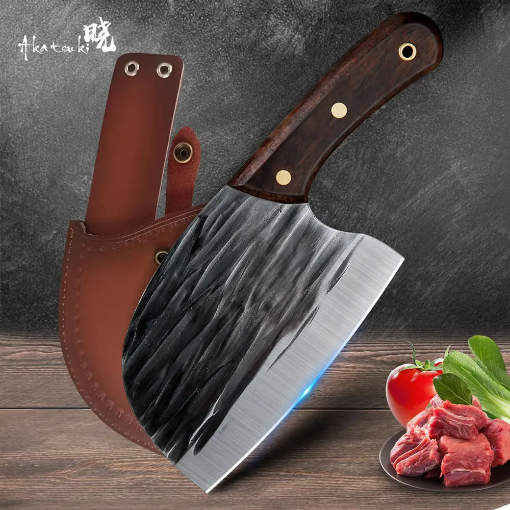 

Handmade Knife 6 Inch High-Carbon Boning Butcher Knife Cleaver Slicing Chef Hunting Kitchen Knives with Sheath Cooking Tools